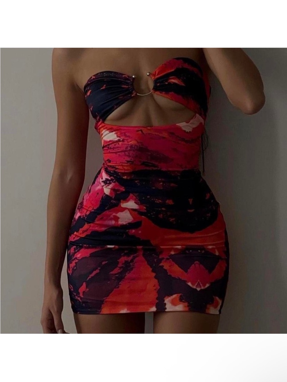 Tiger Mist Strapless Bodycon Dress